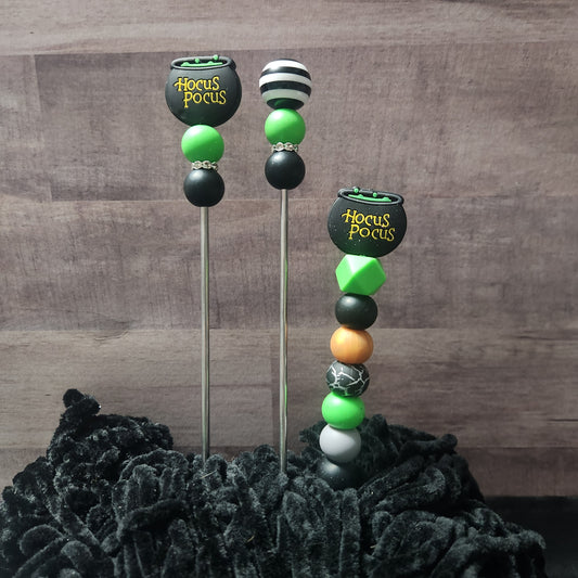 Choose a Beaded Crochet Hook or Ami Sticks made with Hocus Pocus Focal Beads