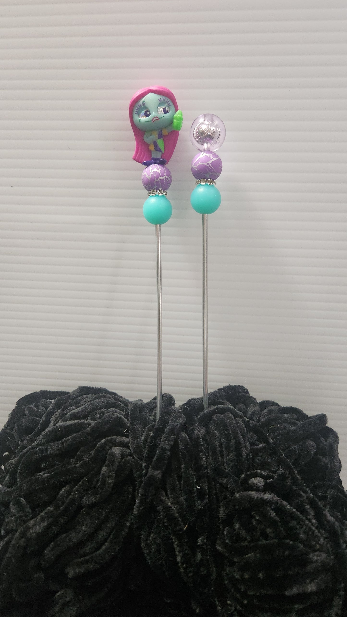 Choose a Beaded Crochet Hook or Ami Sticks made with Disney Nightmare Before Christmas Doorables