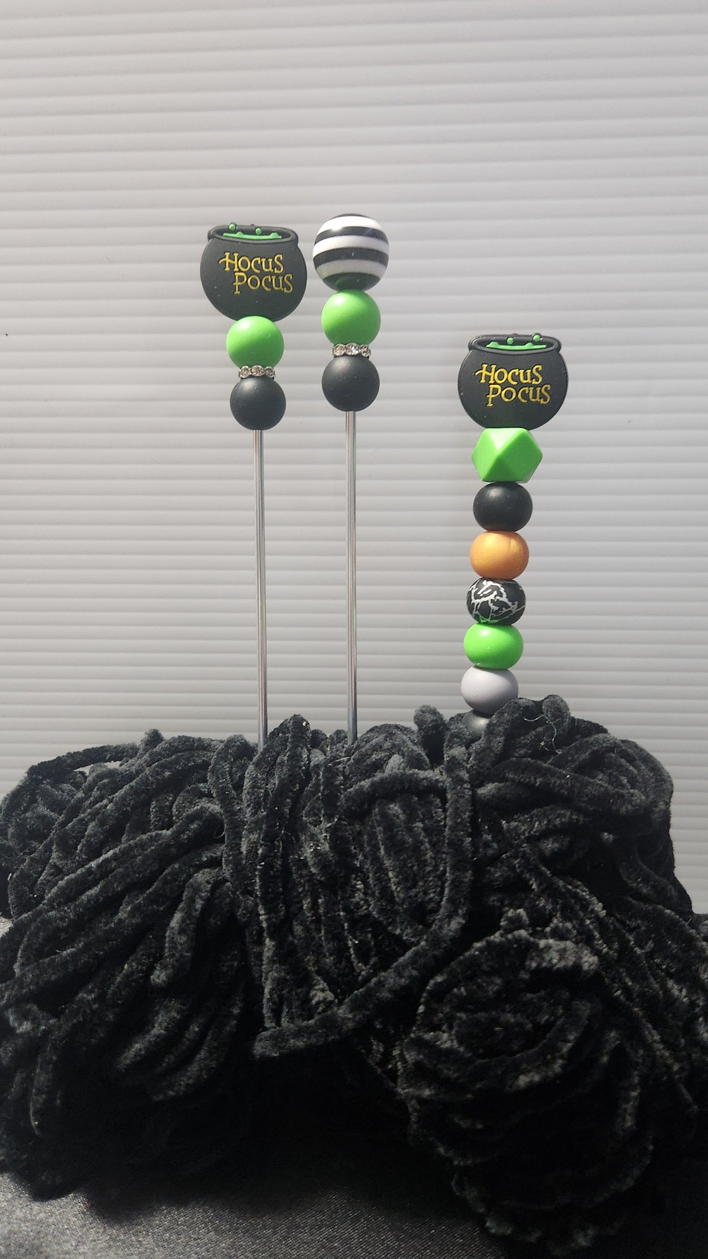 Choose a Beaded Crochet Hook or Ami Sticks made with Hocus Pocus Focal Beads