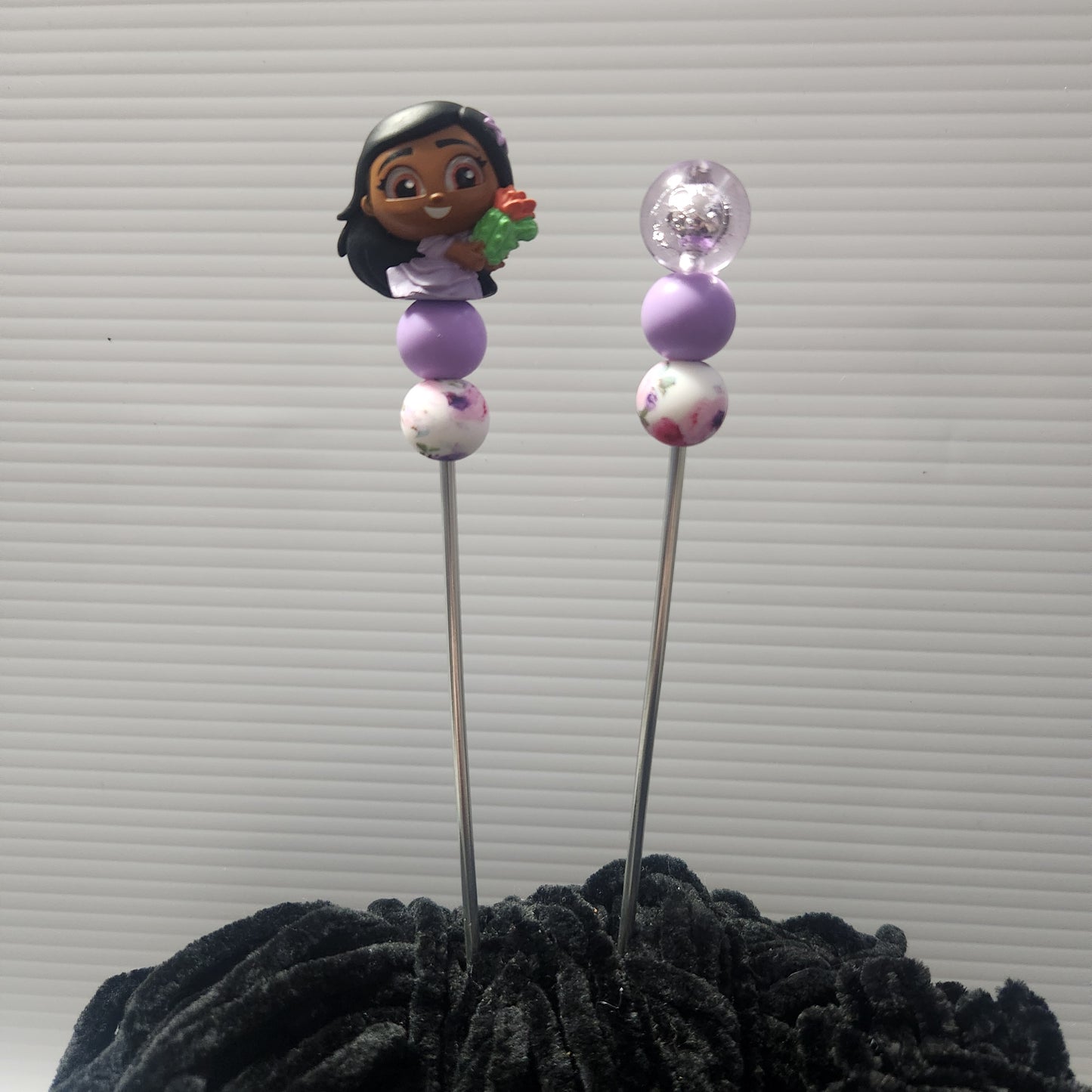 Choose a Beaded Crochet Hook or Ami Sticks made with Disney Encanto Doorables