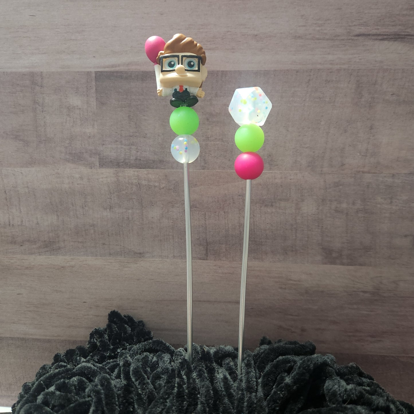 Choose A Beaded Crochet Hook or Ami Sticks made with Disney UP Doorables